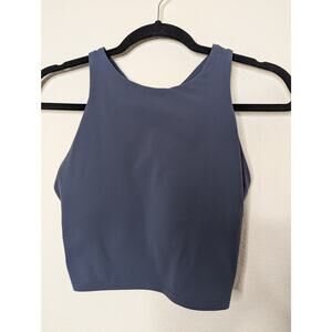 Athleta Conscious Crop Bra in Medieval Violet Athleisure